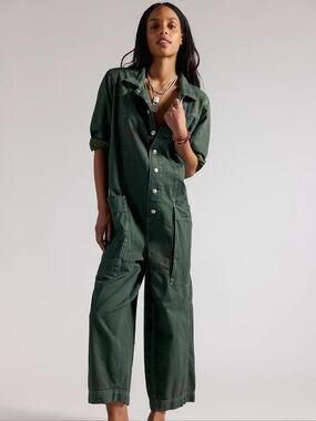 We The Free Margarita Jumpsuit In Everglades Size Small NWT